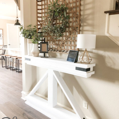 DIY Narrow Console Table - Shanty 2 Chic