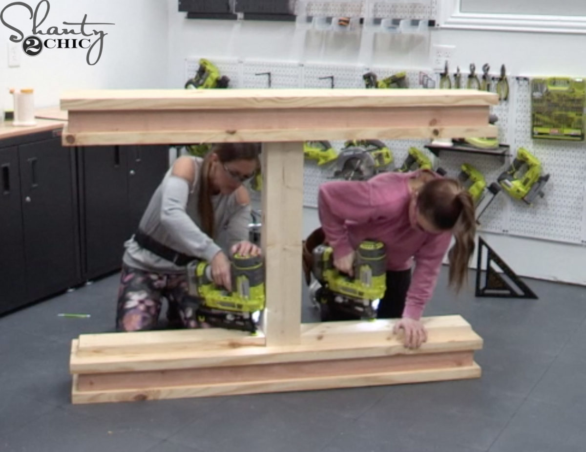DIY Narrow Console Table - Shanty 2 Chic