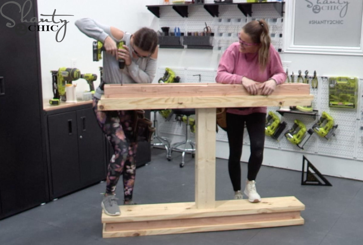 DIY Narrow Console Table - Shanty 2 Chic