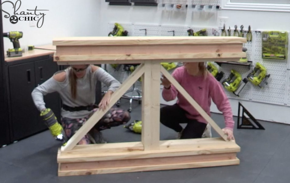 DIY Narrow Console Table - Shanty 2 Chic