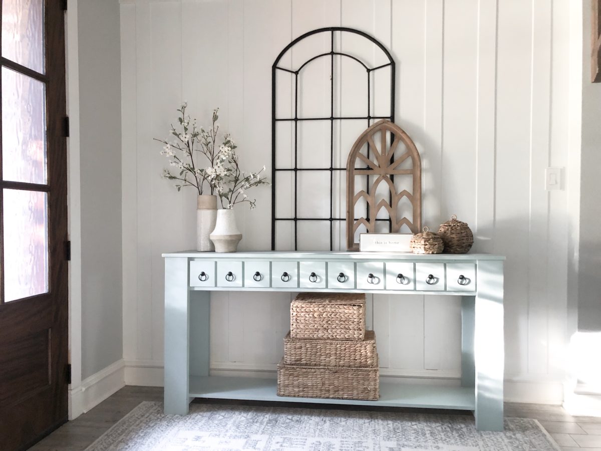 DIY Faux Drawer Console Table - Shanty 2 Chic
