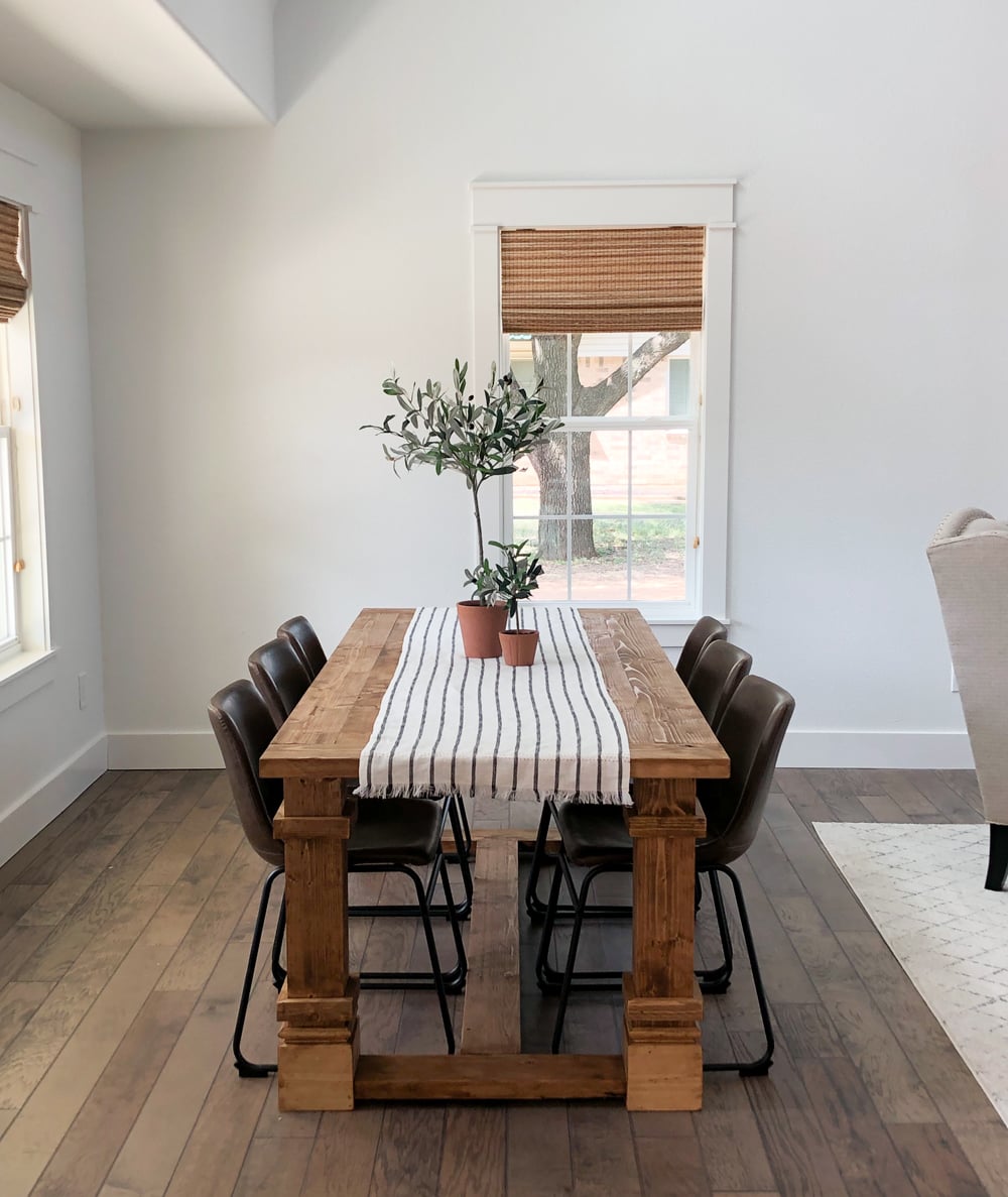 DIY Modern Farmhouse Dining Table for the Flip House - Shanty 2 Chic
