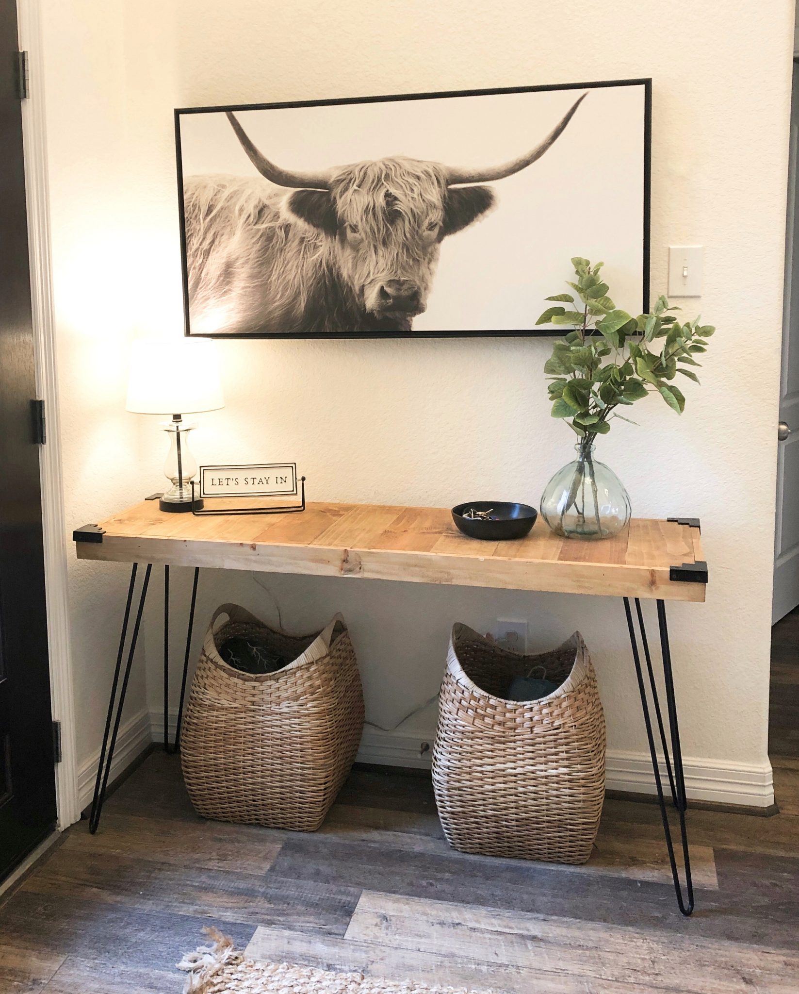 DIY Hairpin Console Table - Shanty 2 Chic