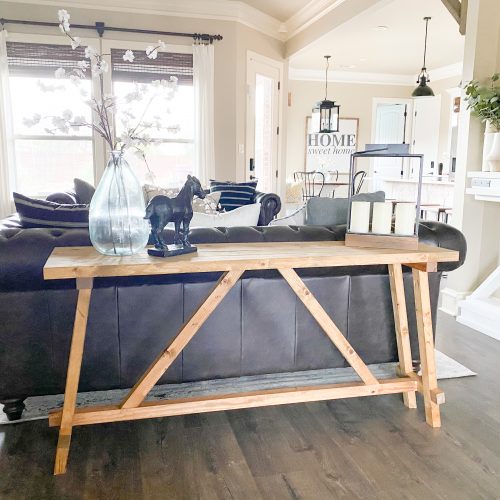 DIY Angled Console Table - Shanty 2 Chic