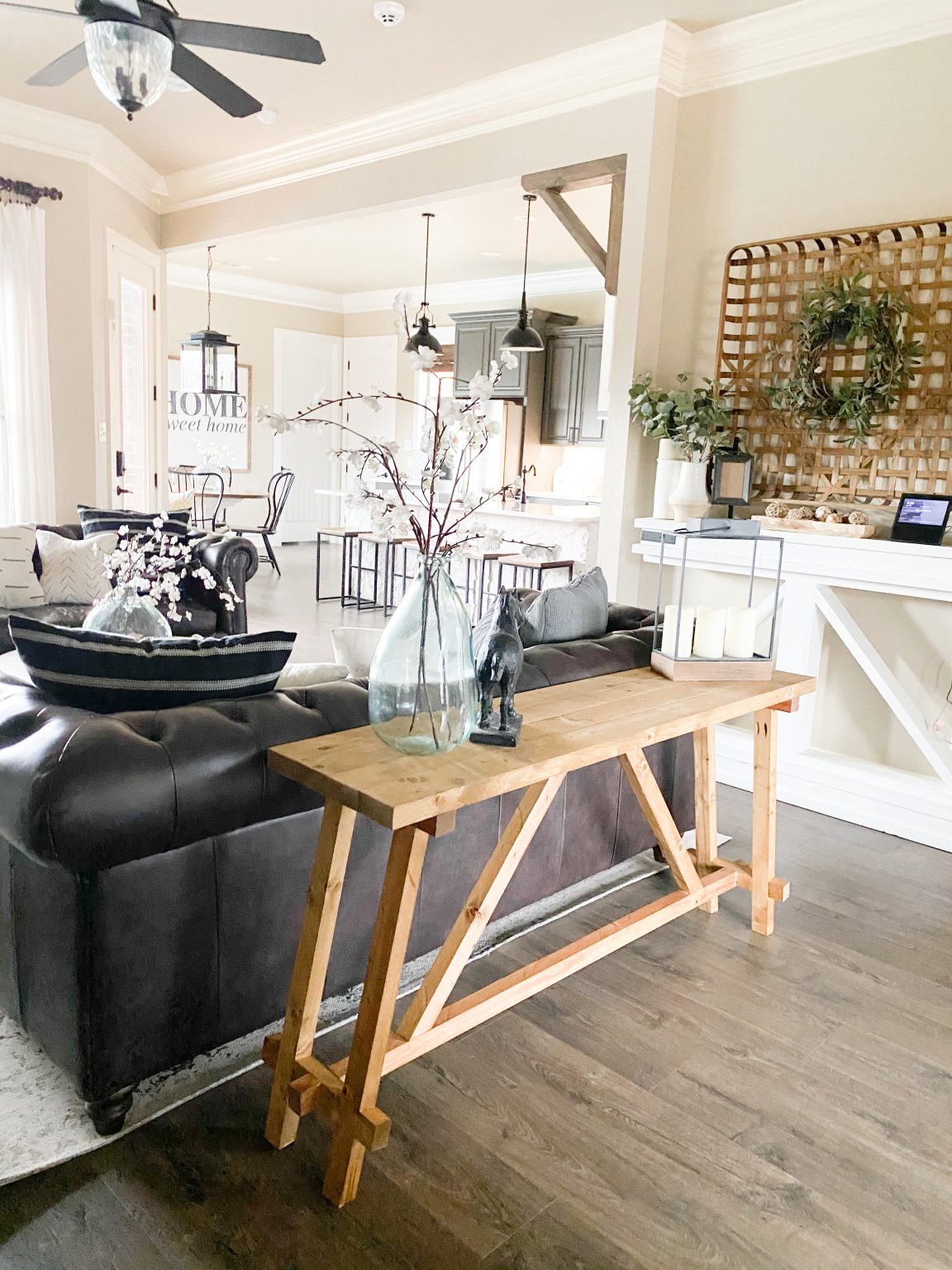 DIY Angled Console Table - Shanty 2 Chic