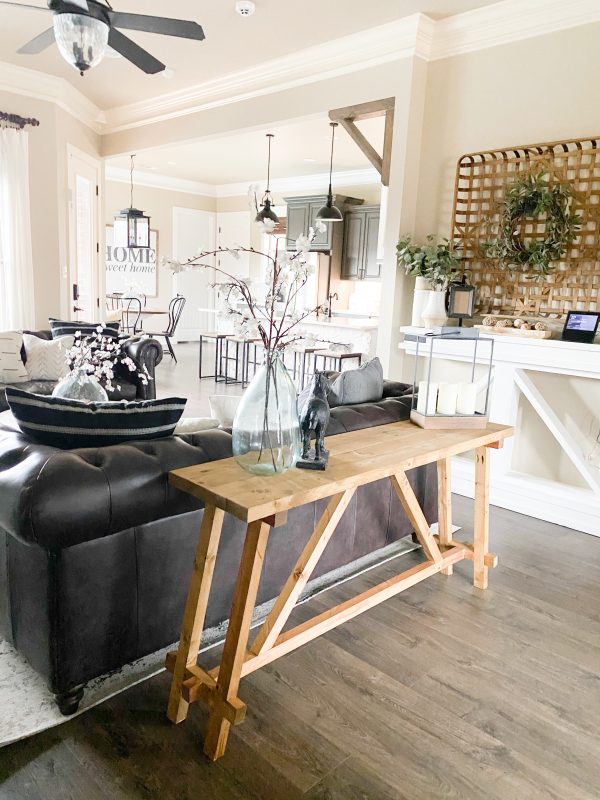 DIY Angled Console Table - Shanty 2 Chic