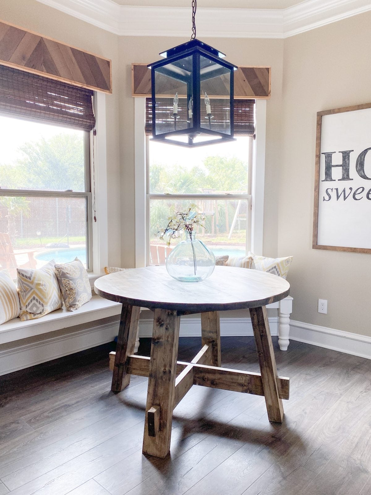DIY Round Dining Table - Shanty 2 Chic
