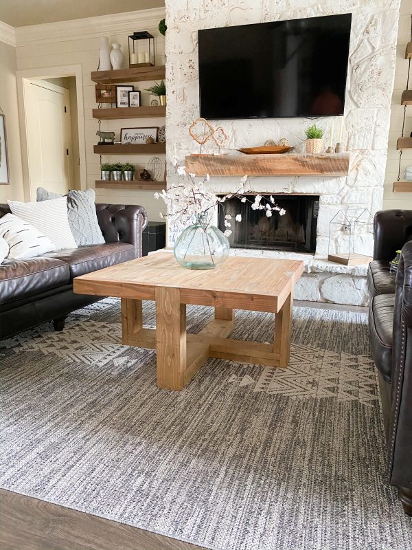 How to Build a DIY Square Coffee Table - Shanty 2 Chic