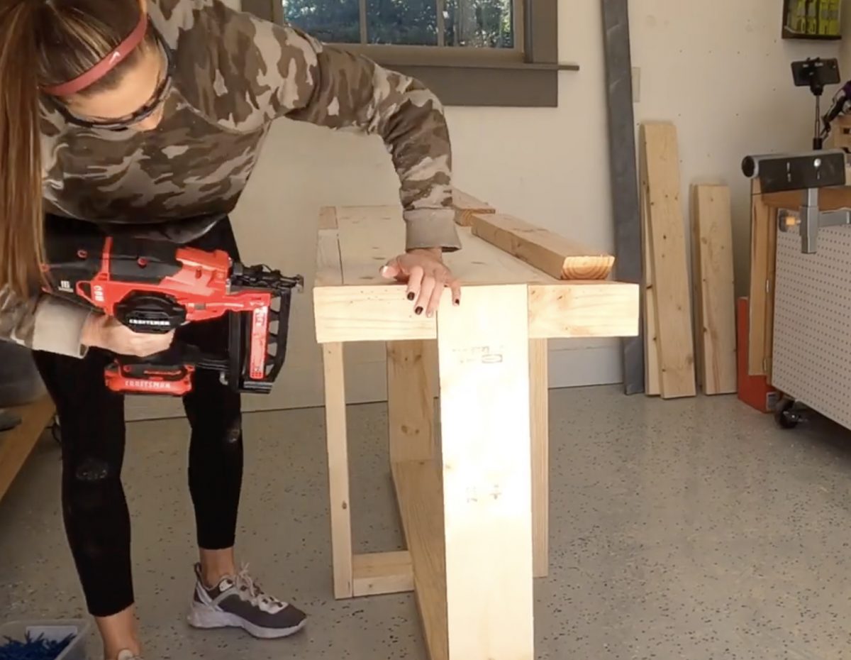DIY Modern Farmhouse Console Table - Shanty 2 Chic
