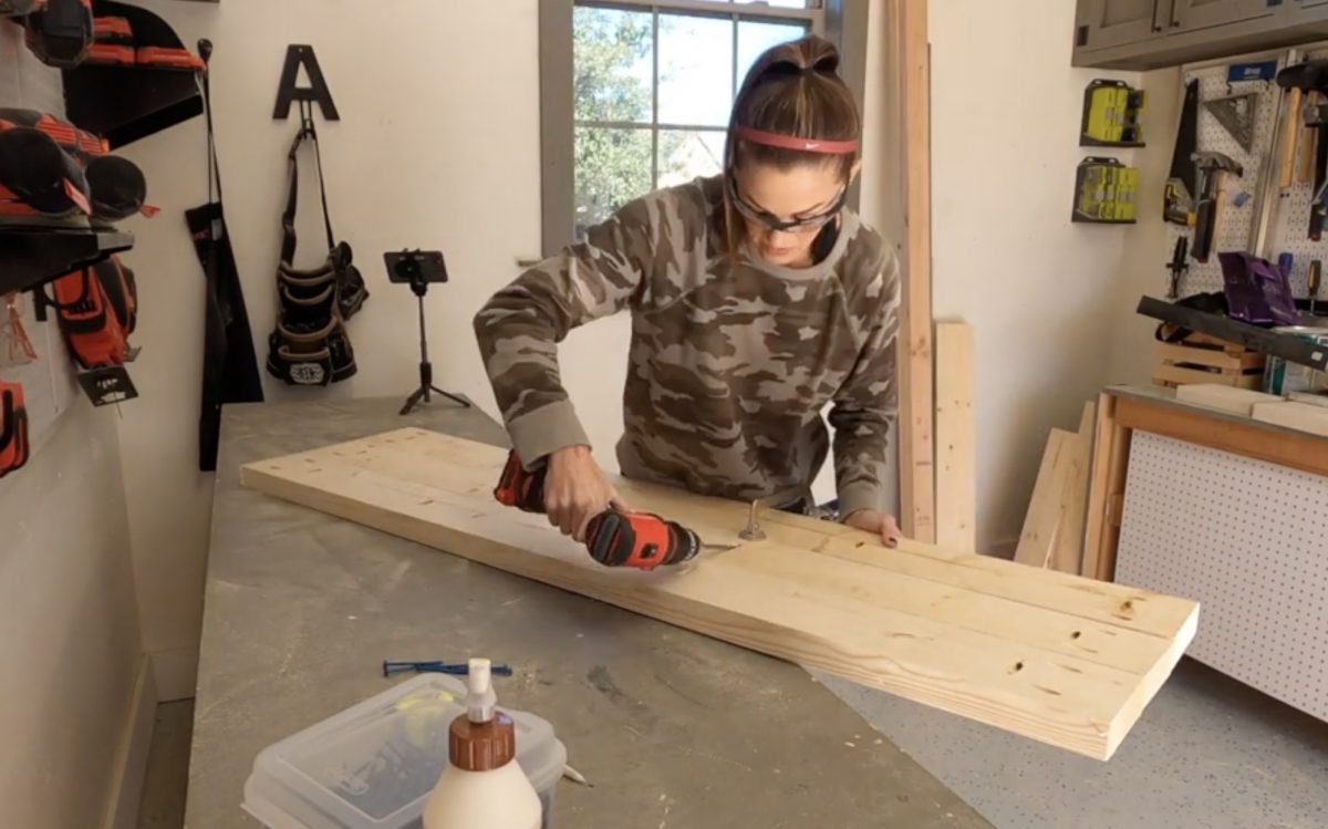 DIY Modern Farmhouse Console Table - Shanty 2 Chic