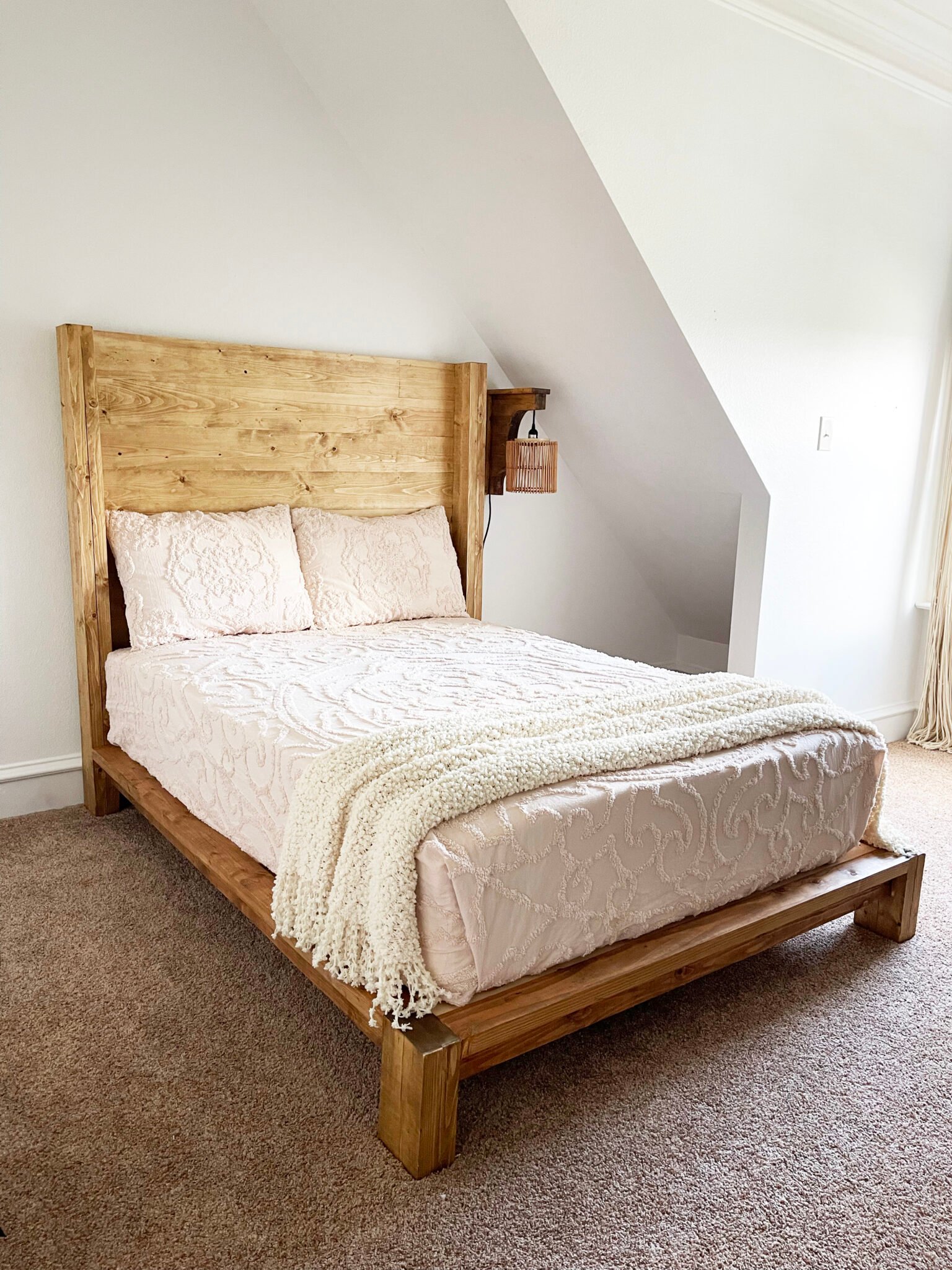 DIY Bed Frame and Wood Headboard Shanty 2 Chic