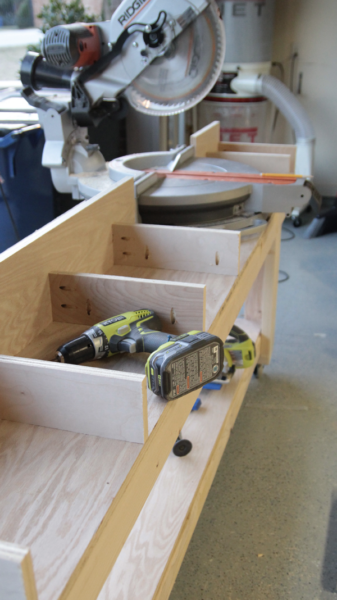 How To Build a Miter Saw Stand - Shanty 2 Chic
