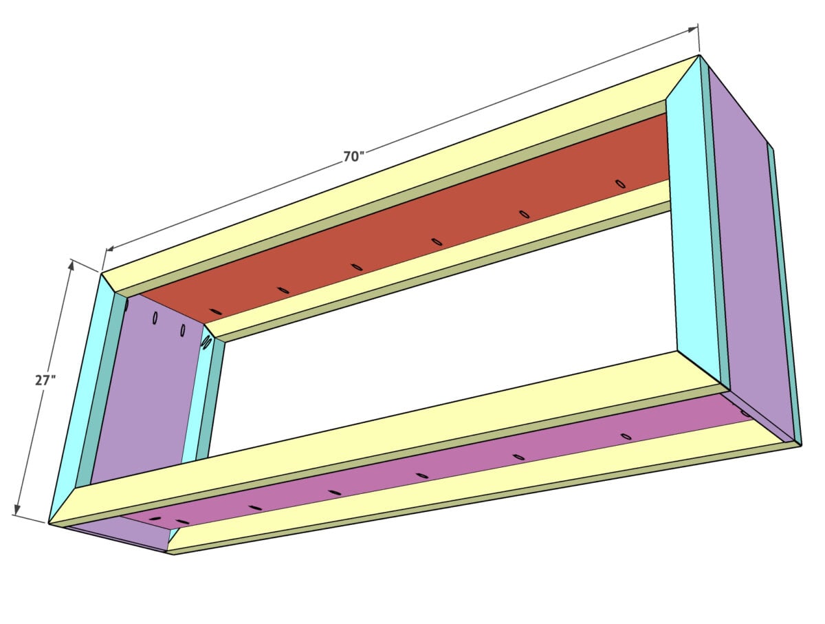 DIY Modern Waterfall Console Table - Shanty 2 Chic