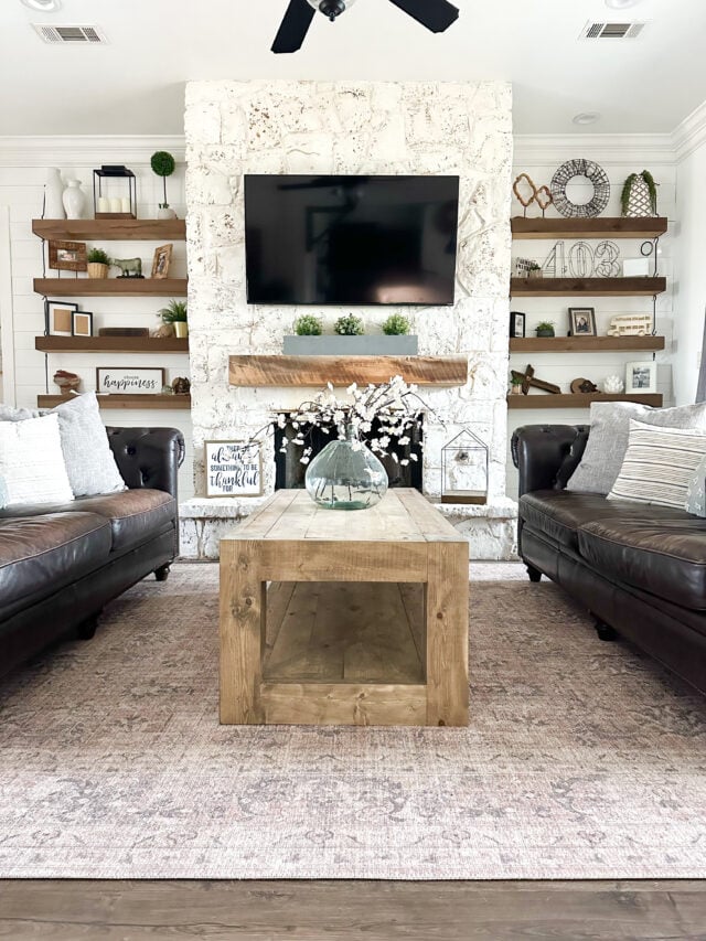 DIY Modern Wood Coffee Table - Shanty 2 Chic