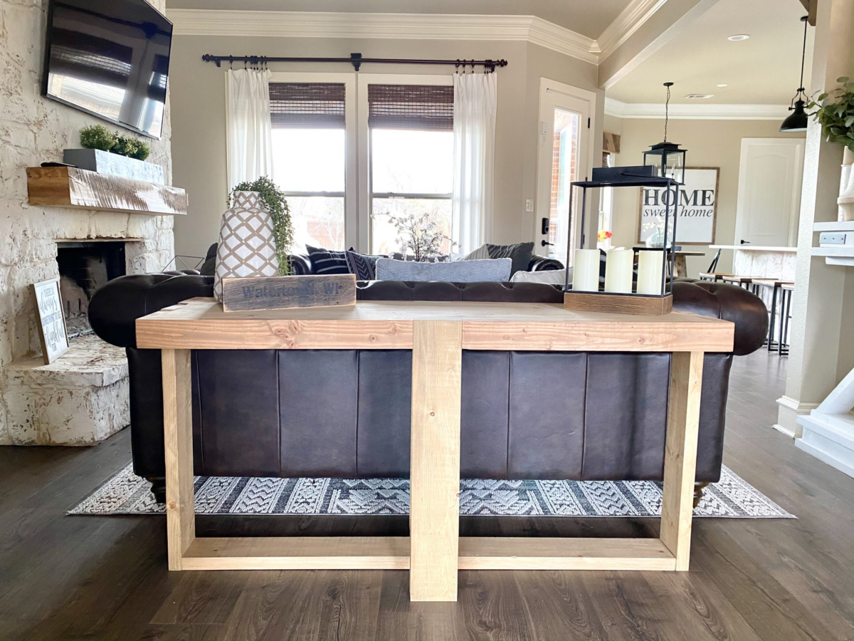 Console Table Set Up How To Make A Diy Console Table (Step By Step) - Shanty 2 Chic