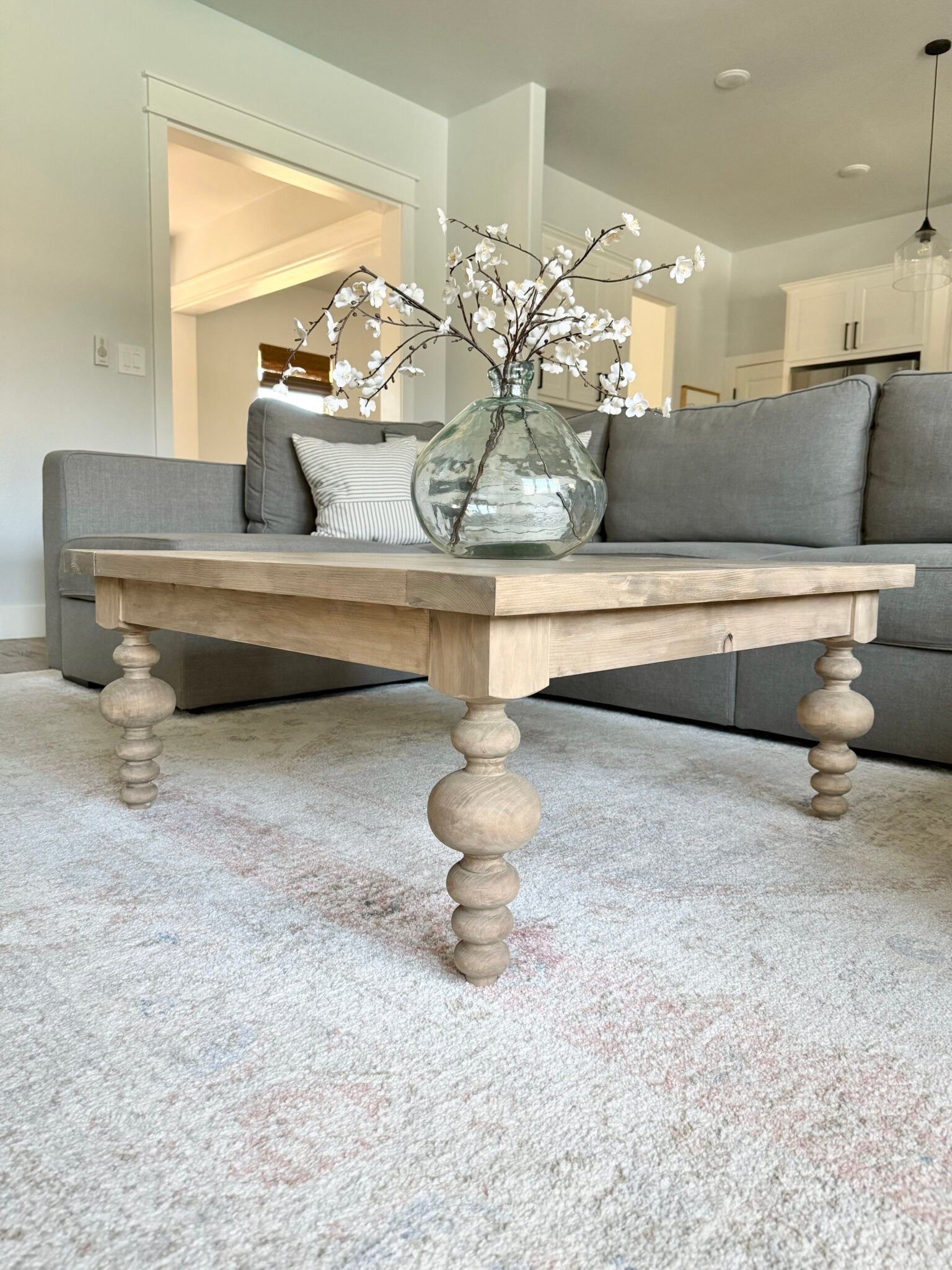 How to Build a Coffee Table with Turned Legs - Shanty 2 Chic