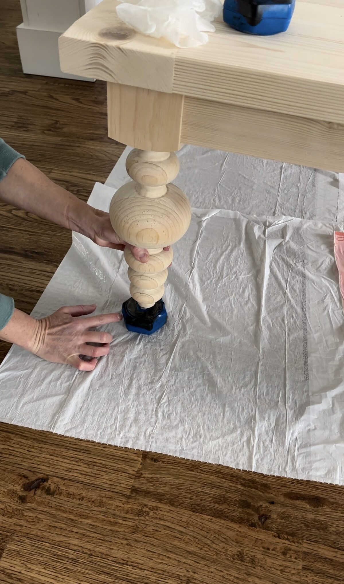 How to Build a Coffee Table with Turned Legs - Shanty 2 Chic