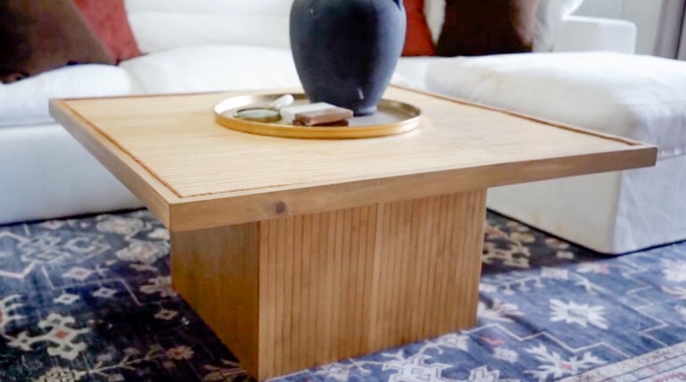 DIY Modern Square Coffee Table